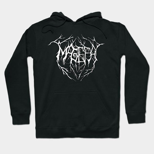 MAGEFA - 'Death' white logo Hoodie by MAGEFA- Merch Store on TEEPUBLIC